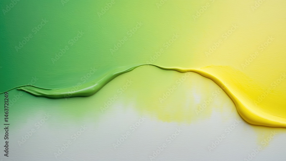 Poster green color transition with soft glow and textured paper backdrop, ideal for sustainable and nature-