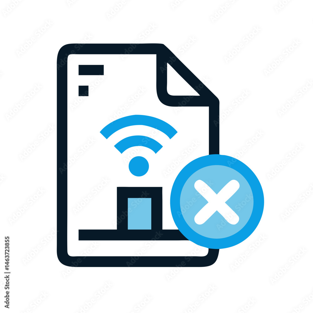 Poster Smart Home with File Removal Symbol Representing Digital Decluttering and Data Management