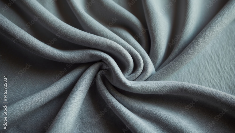 Poster textured gray textile pattern featuring smooth wave surfaces for luxury backgrounds