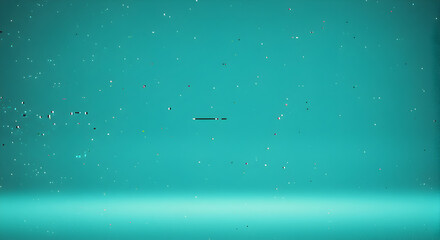 Abstract Teal Digital Glitch Background Design With Pixelated Texture