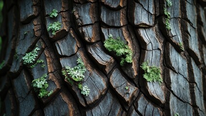 Portrait View of Beautiful Tree Bark Texture for Background