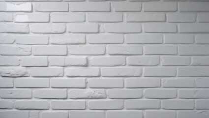 Fototapeta premium Background featuring white brick wall texture suitable for interior and exterior use