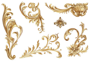 Ornate gold decorative elements