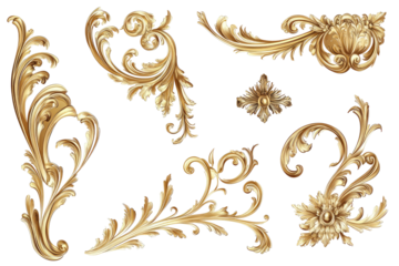 Ornate gold decorative elements