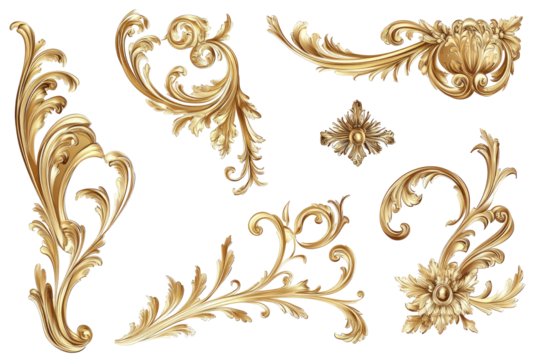Ornate gold decorative elements