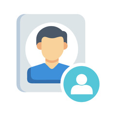 Fototapeta premium User Avatar Icon Representing Account Profile and Personalized Identity