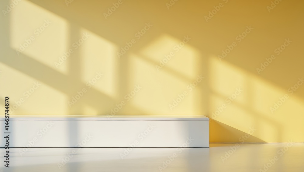 Poster modern soft yellow studio background featuring gradient texture and minimalist style