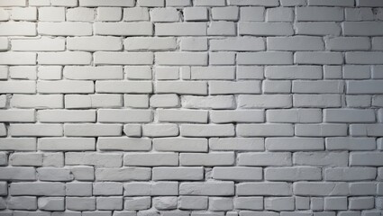 Fototapeta premium Urban-inspired white brick wall pattern for interior decor