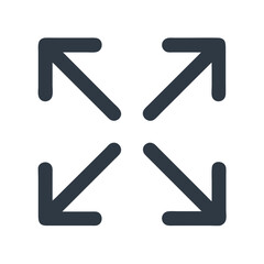 Expand Arrows Icon Representing Canvas Resizing and Workspace Adjustment