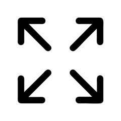 Expand Arrows Icon Representing Canvas Resizing and Workspace Adjustment