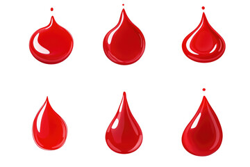 Red Liquid Drops