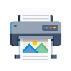 Large Format Printer Icon Representing Professional Printing and Wide-Scale Output