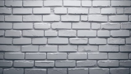 Fototapeta premium Seamless white brick wall background featuring a textured pattern for repetition