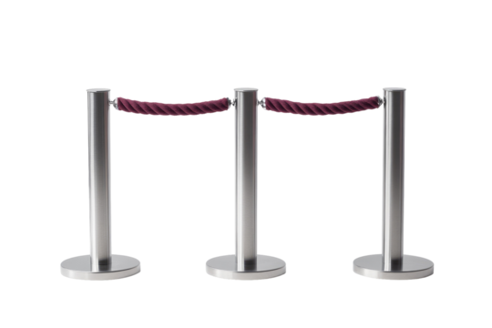 Metal rope barriers