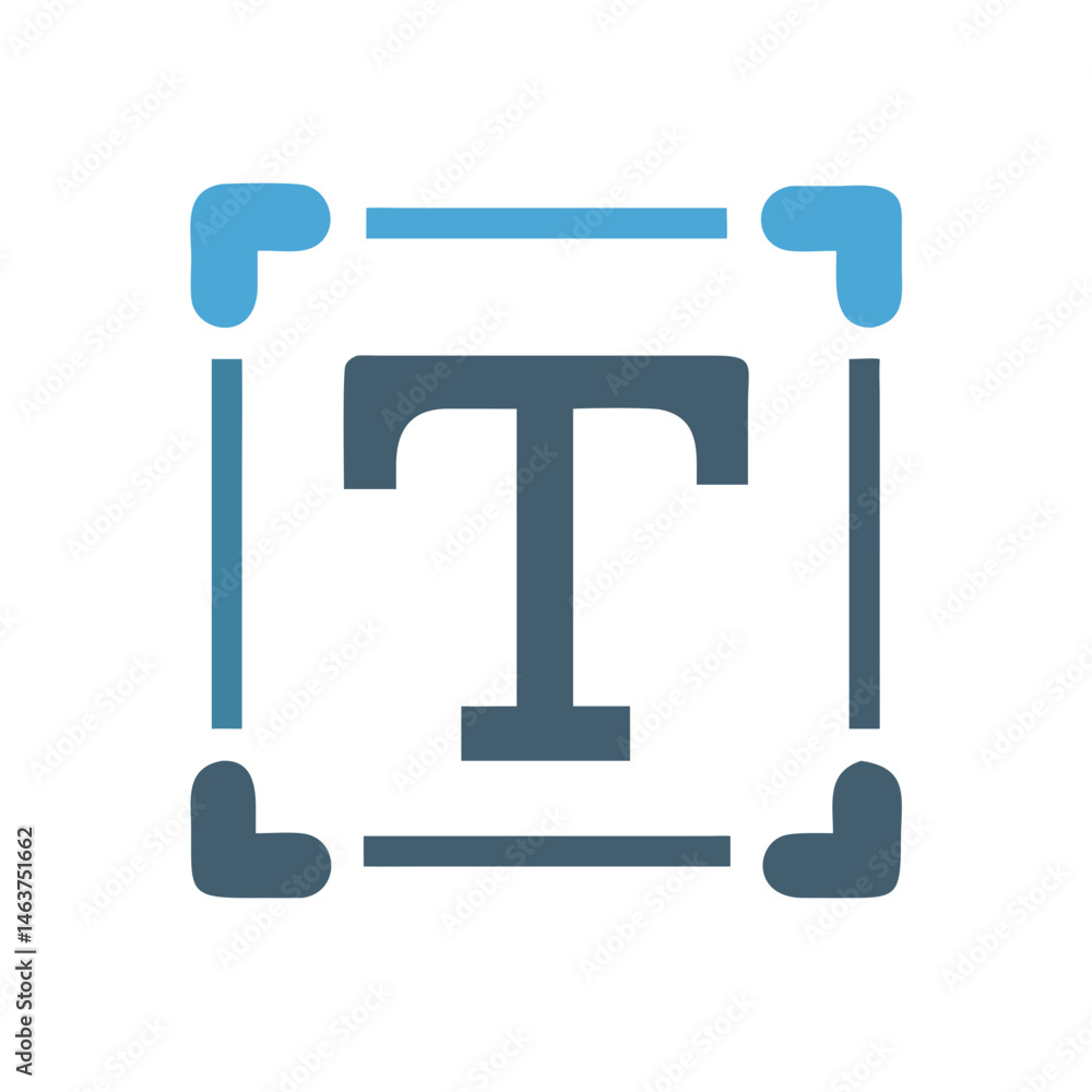 Poster Vector Letter Editing Icon Representing Typography Design and Text Customization