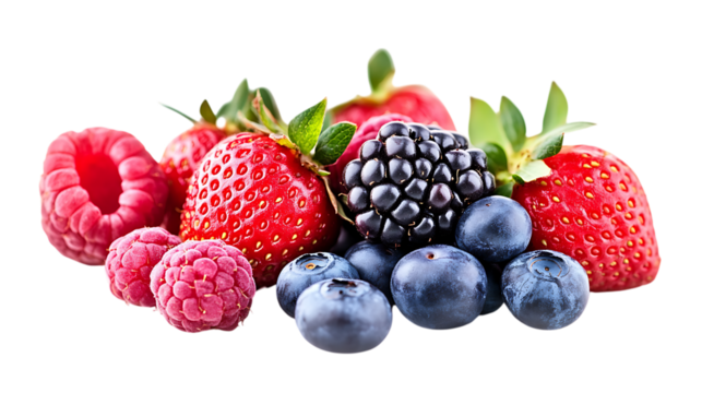 assorted berries including strawberries raspberri png 