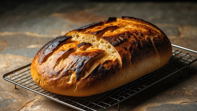 Chile's popular marraqueta bread toasted to perfection on a classic toaster, with a rustic background, top view.