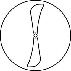 Fan icon. Bicolor line and flat vector isolated on transparent background. Heating and cooling appliance. Flame, Ventilation Duct, Radiator, Air Filter, Wind, Droplet.