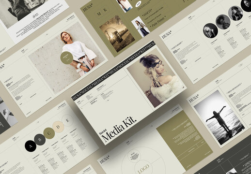 Media Kit Presentation Layout