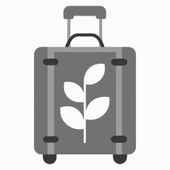 Travel crew soft sided luggage vector art illustration
