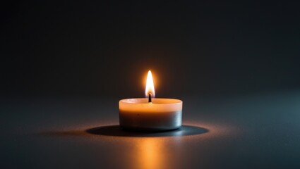 A little tea candle illuminates the night