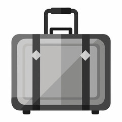 Travel crew soft sided luggage vector art illustration