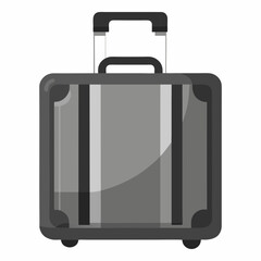 Travel crew soft sided luggage vector art illustration