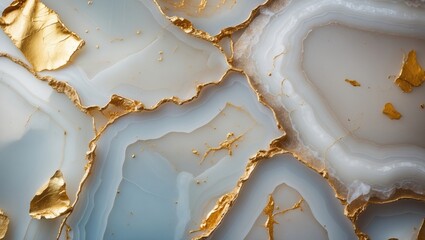 Natural Agate Crystal semi precious stone texture accented with gold leaf, suitable for home decoration, floor tiles, and ceramic wall surface