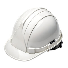 Fototapeta premium a white hard hat safety helmet on white background.png