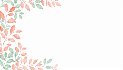 Obraz premium Elegant floral design elements nature background digital art soft color palette aesthetic contemporary style