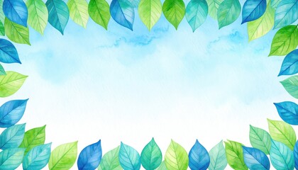 Nature inspired leaf border design creative artwork digital illustration tranquil environment aerial view greenery concept for eco-influence