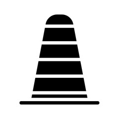Simplified graphical representation of a traffic cone for various applications