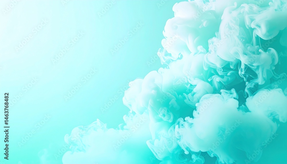 Aufkleber dynamic cloud abstract art studio setting digital artwork ethereal atmosphere close-up view conceptu