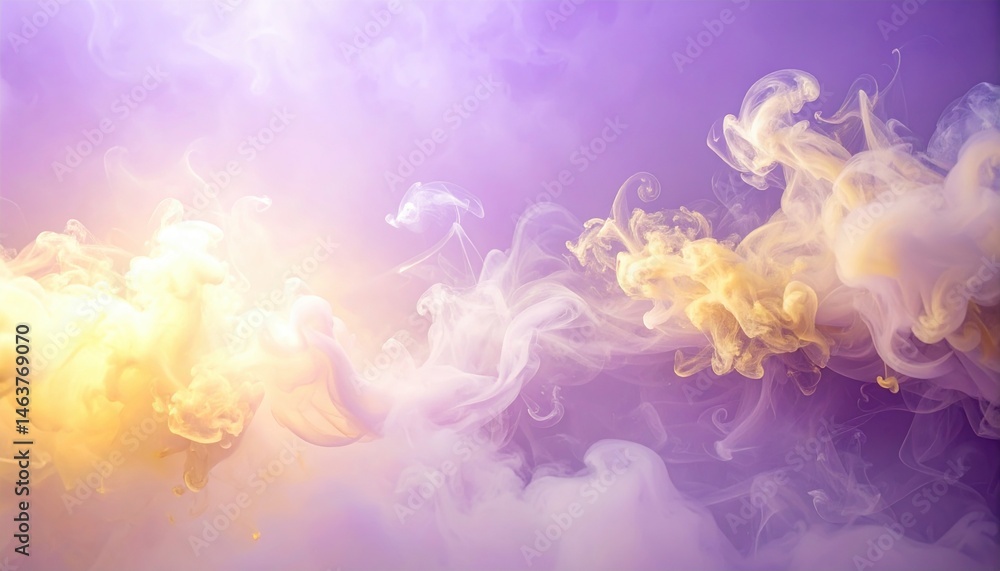 Poster dynamic colorful smoke effect abstract background digital art ethereal atmosphere high-resolution vi