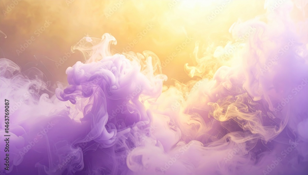 Poster captivating colorful smoke patterns abstract art digital creation vivid atmosphere artistic perspect
