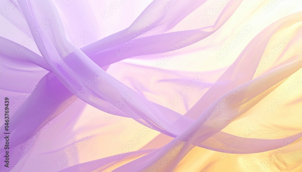 Poster dynamic flow of colorful silks abstract background digital art ethereal light soft focus motion conc