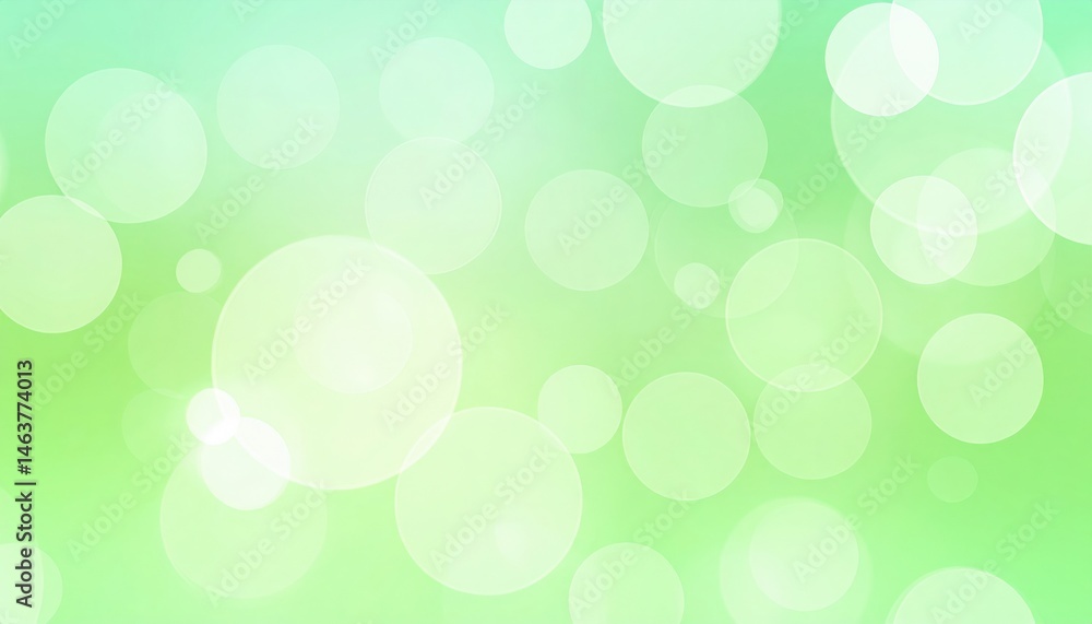 Poster captivating green bokeh background studio setting digital art soft focus abstract design visual sere