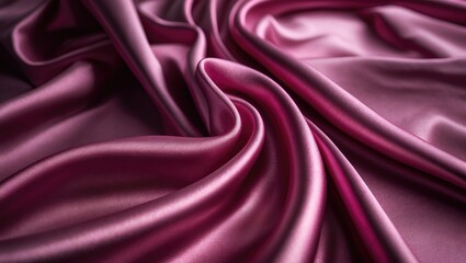 Fototapeta premium Elegant pink satin or silk textile with a smooth surface, perfect for a luxurious abstract backdrop