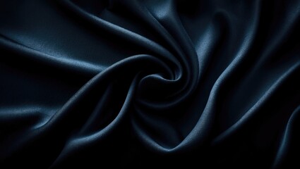 Obraz premium Elegant Dark Textile Banner Featuring Silk Material for Modern Product Photography