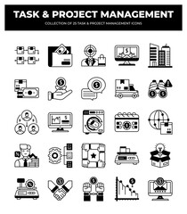 25 Task & Project Management Icons: Streamline Your Workflow