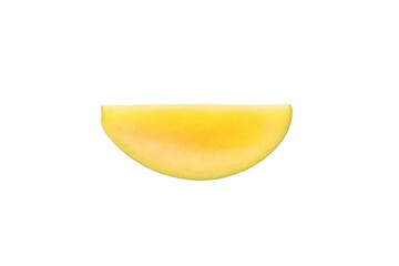 PNG,Ripe sliced fresh mango, isolated on white background