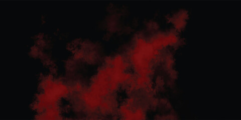 Dark Crimson Foggy Backdrop with Eerie Shadow Elements

