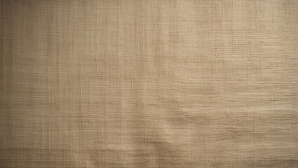 Fototapeta premium Old-fashioned linen and burlap fabric texture featuring a detailed rustic background in tan, beige, yellow, and grey shades