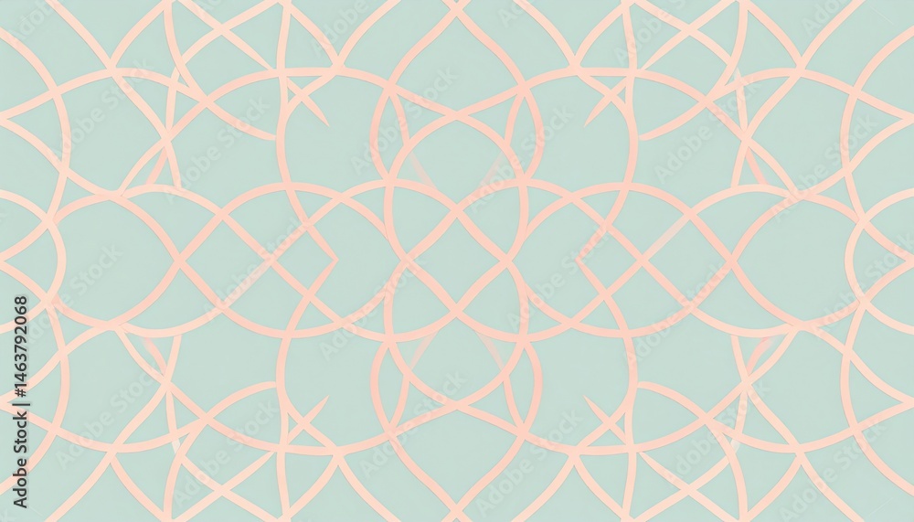 Poster elegant geometric pattern design digital art abstract aesthetic calm environment top-down view moder