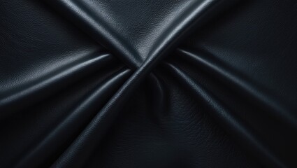 Zoomed-in image of black leather texture and setting