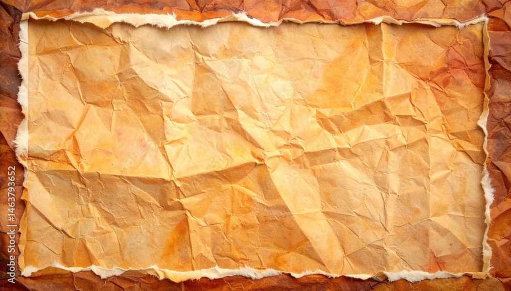 Poster crumpled paper art showcase studio visual content creative environment close-up view texture explora