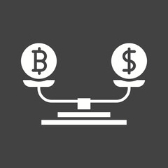 Balance icon vector image. Suitable for mobile apps, web apps and print media.