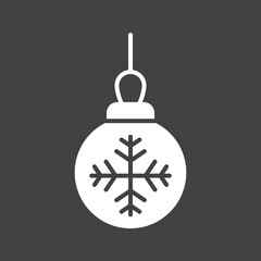 Fototapeta premium Bauble icon vector image. Suitable for mobile apps, web apps and print media.