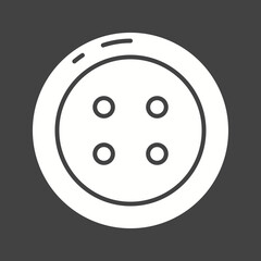 Button icon vector image. Suitable for mobile apps, web apps and print media.