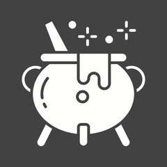 Cauldron icon vector image. Suitable for mobile apps, web apps and print media.